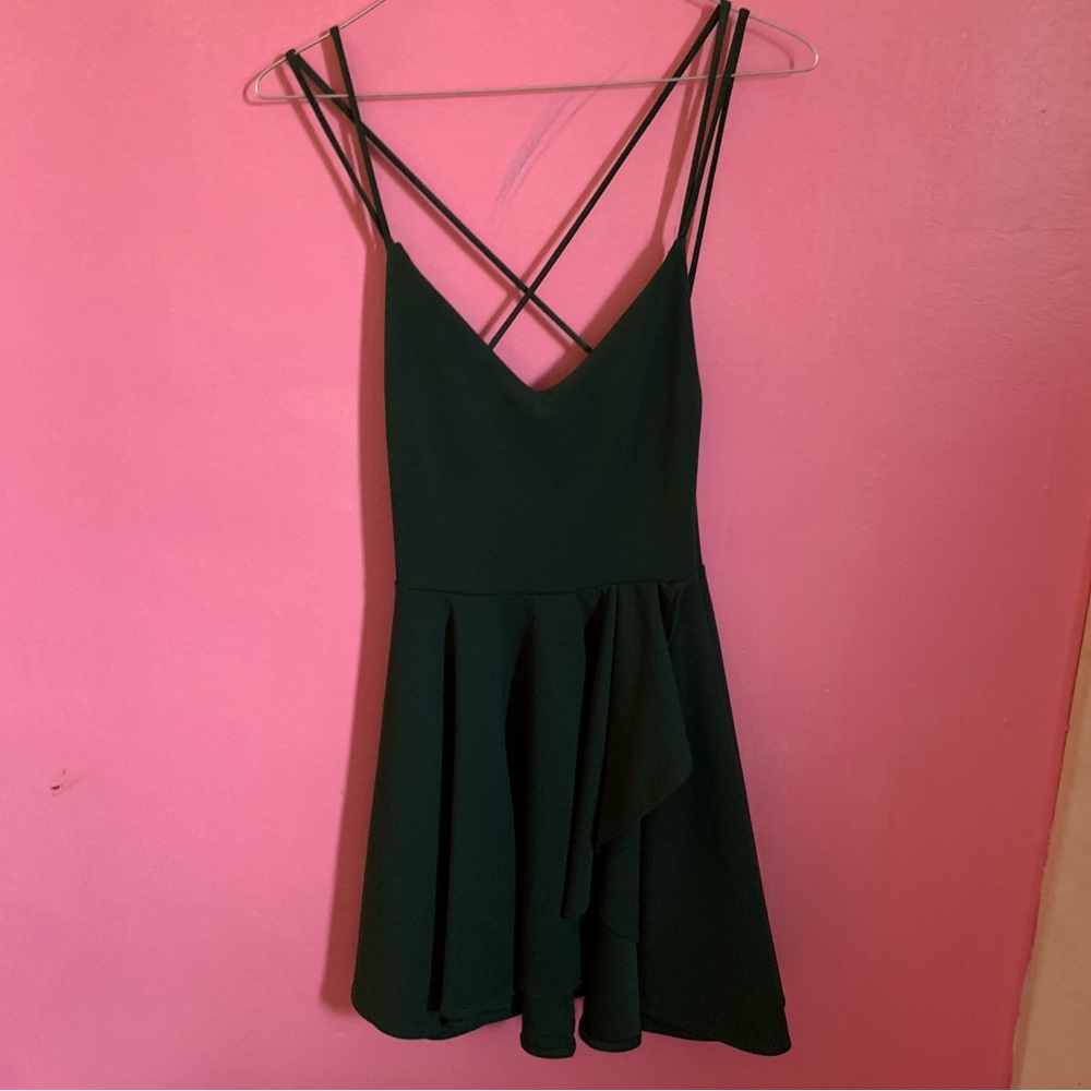 Windsor Green Major Flirt Sleveless Skater Dress